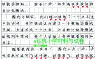 有趣的游戏作文怎么写_有趣的游戏作文素材有哪些