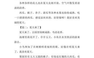 夏天怎么写作文_夏天作文100字如何扩写