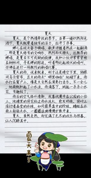 夏天怎么写作文_夏天作文100字如何扩写-第2张图片-星辰妙记 夏天怎么写作文_夏天作文100字如何扩写-第2张图片-星辰妙记