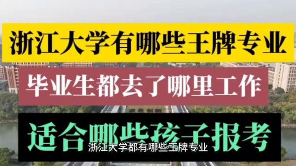 浙江大学四大王牌专业有哪些_就业前景如何-第2张图片-星辰妙记