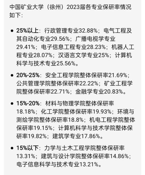 中国矿业大学保研率是多少_保研比例高吗-第3张图片-星辰妙记 中国矿业大学保研率是多少_保研比例高吗-第3张图片-星辰妙记