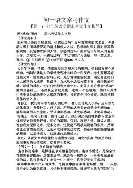 初一作文怎么写_初一作文技巧有哪些-第1张图片-星辰妙记