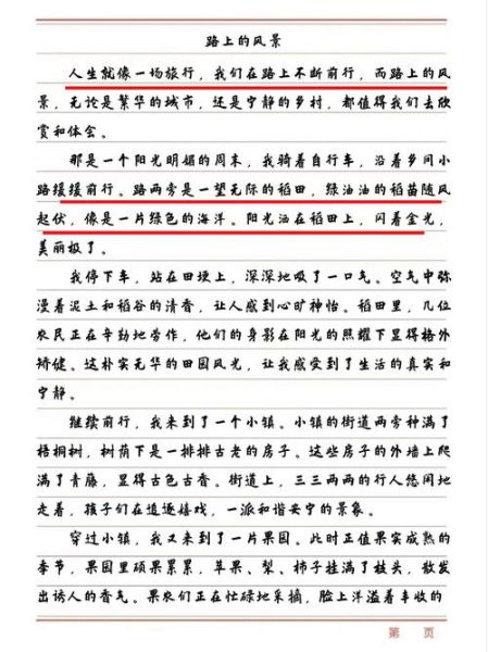 风景在路上作文怎么写_如何写600字-第2张图片-星辰妙记
