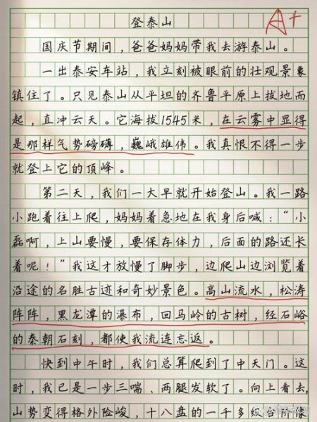 游泰山作文怎么写_泰山游记写作技巧-第2张图片-星辰妙记