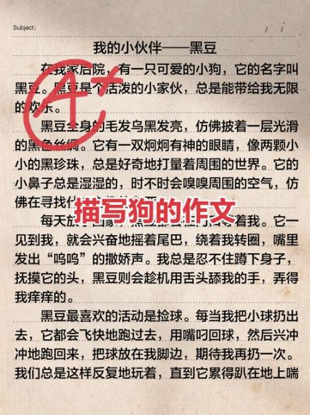 我家的小狗作文怎么写_如何描写小狗的可爱瞬间-第1张图片-星辰妙记