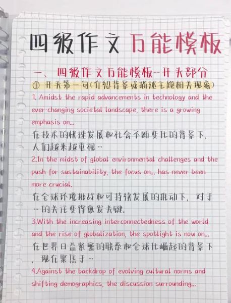 英语四级作文模板_如何套用-第1张图片-星辰妙记