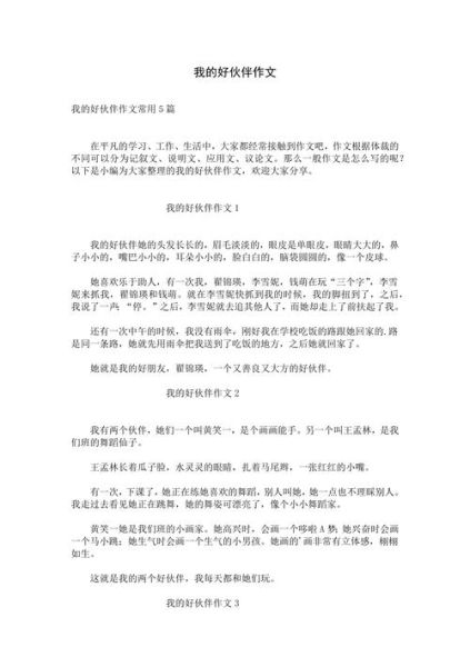 伙伴作文怎么写_如何写200字伙伴作文-第1张图片-星辰妙记