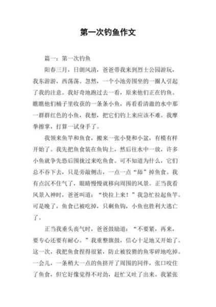 钓鱼作文400字怎么写_小学生钓鱼作文技巧-第3张图片-星辰妙记