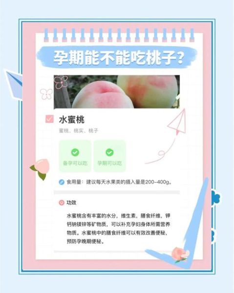 孕妇可以吃桃子吗_孕期吃桃子的好处与禁忌-第2张图片-星辰妙记