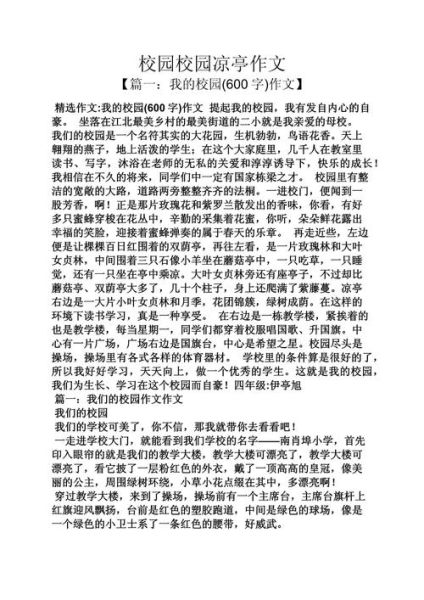 校园作文怎么写_描写校园的优美段落-第3张图片-星辰妙记