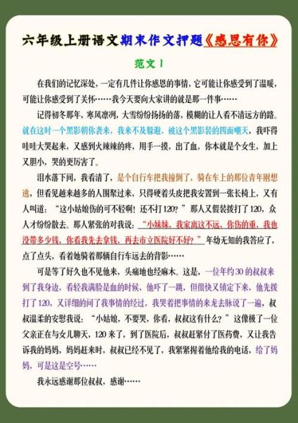 六年级上册作文怎么写_如何写出高分作文-第2张图片-星辰妙记