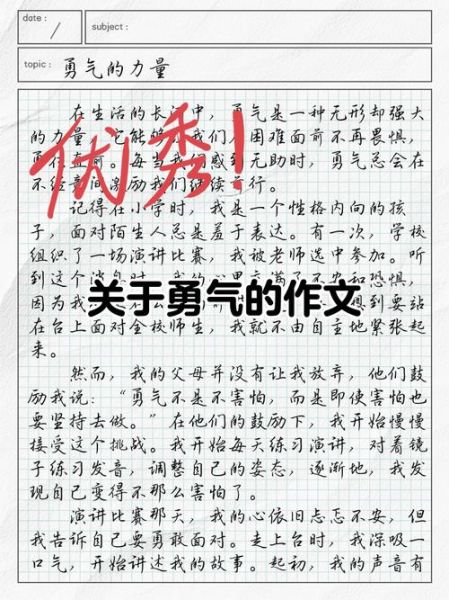 勇气作文怎么写_如何培养勇气-第1张图片-星辰妙记