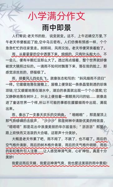 一场雨作文怎么写_小学生写雨景作文技巧-第3张图片-星辰妙记 一场雨作文怎么写_小学生写雨景作文技巧-第3张图片-星辰妙记