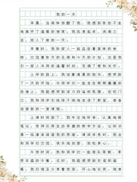 我的一天怎么过_小学生作文怎么写-第3张图片-星辰妙记 我的一天怎么过_小学生作文怎么写-第3张图片-星辰妙记