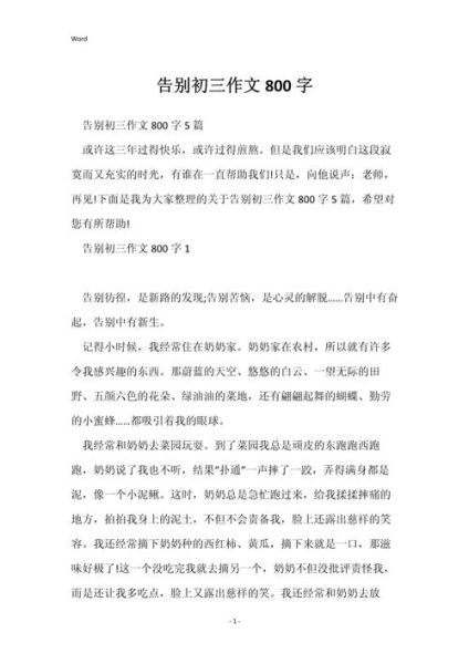 告别高三作文怎么写_告别高三作文800字范文-第3张图片-星辰妙记