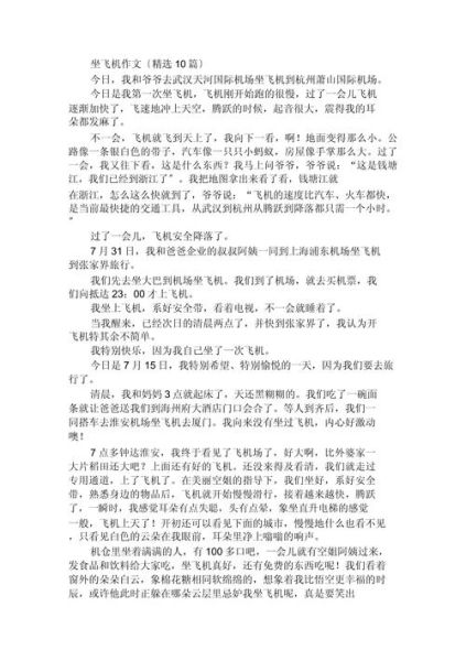 第一次坐飞机作文怎么写_坐飞机流程和感受-第1张图片-星辰妙记