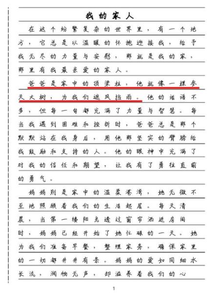 我的家人有哪些特点_如何写出真情实感-第1张图片-星辰妙记