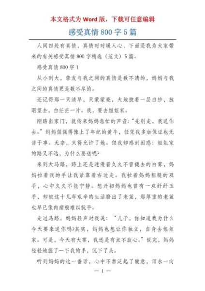 传递真情作文怎么写_传递真情作文800字范文-第2张图片-星辰妙记