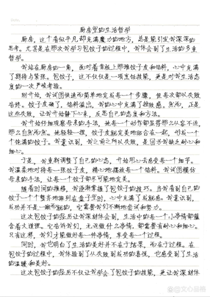 包饺子作文怎么写_如何写出300字精彩细节-第1张图片-星辰妙记