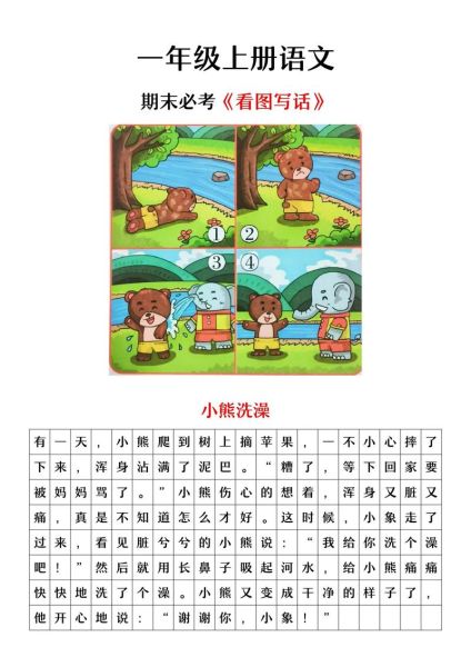 一年级看图写话怎么写_看图写话范文大全-第1张图片-星辰妙记