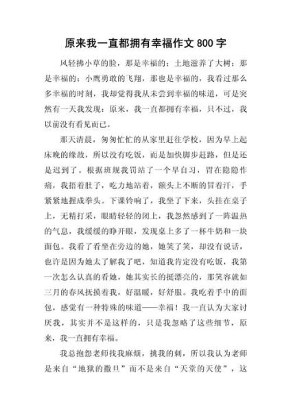 拥有什么作文怎么写_如何写出高分拥有什么作文-第3张图片-星辰妙记