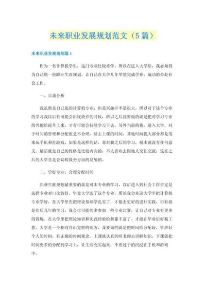 未来五年如何规划_未来计划作文怎么写-第2张图片-星辰妙记