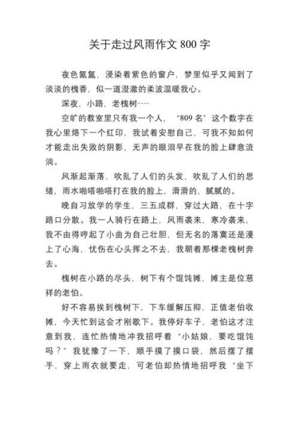 经历风雨的作文怎么写_经历风雨的作文素材有哪些-第2张图片-星辰妙记 经历风雨的作文怎么写_经历风雨的作文素材有哪些-第2张图片-星辰妙记