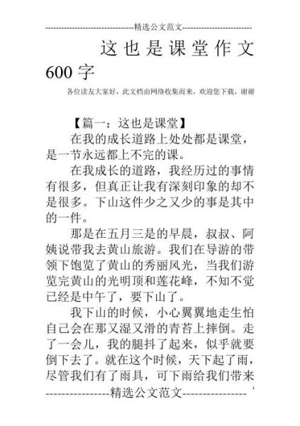 这也是课堂作文怎么写_这也是课堂作文600字范文-第3张图片-星辰妙记