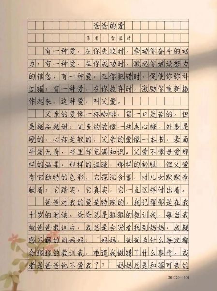 父爱是什么_如何描写父爱作文高中-第3张图片-星辰妙记