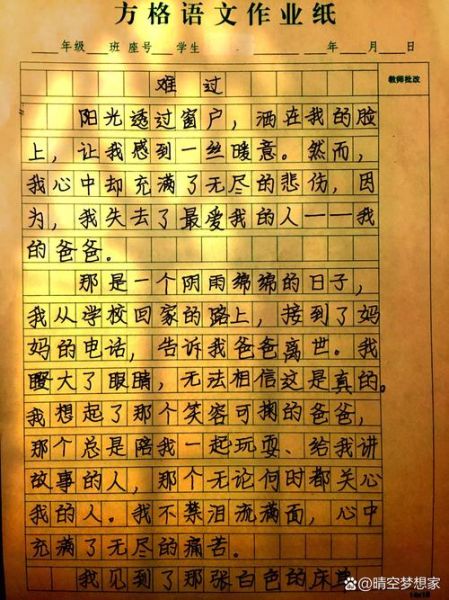 八上语文第一单元作文怎么写_如何写出真情实感-第3张图片-星辰妙记