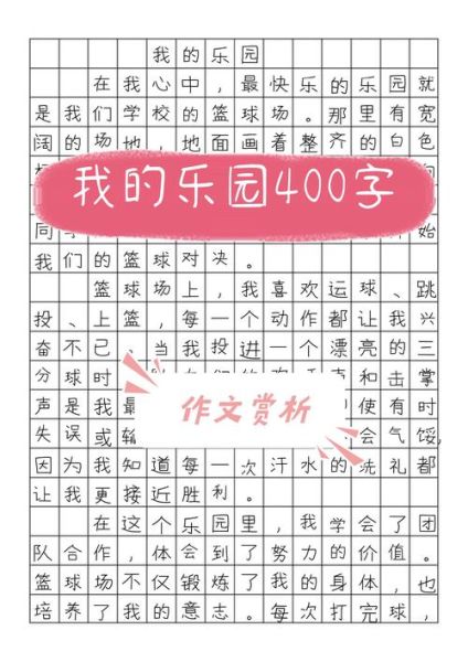 我的乐园作文400字怎么写_小学生写景作文技巧-第2张图片-星辰妙记 我的乐园作文400字怎么写_小学生写景作文技巧-第2张图片-星辰妙记