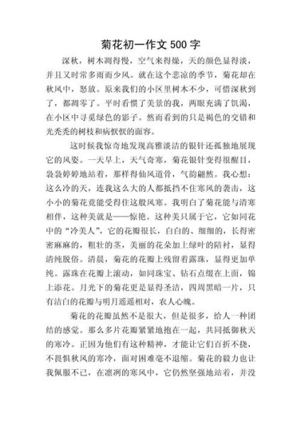 菊花作文怎么写_菊花象征意义有哪些-第3张图片-星辰妙记