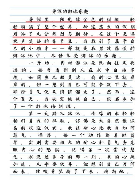 暑假游泳作文怎么写_如何写生动-第1张图片-星辰妙记