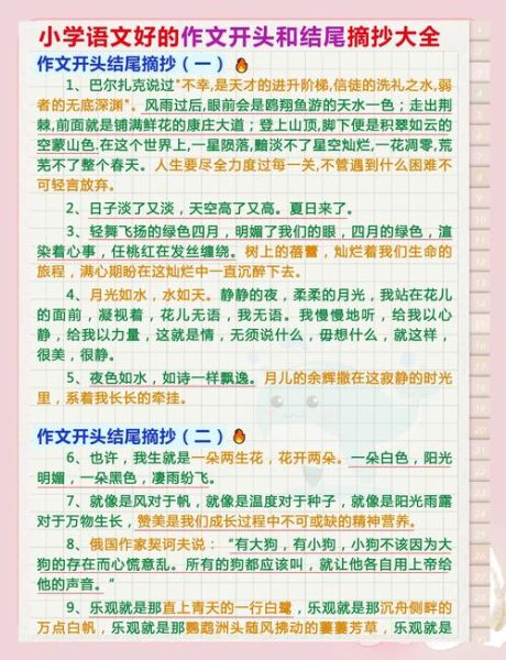 小学语文作文怎么写_如何写好小学作文开头-第1张图片-星辰妙记
