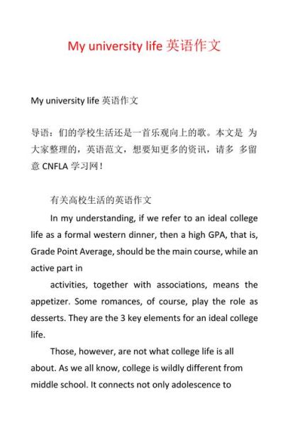 how_to_write_my_campus_life_essay_in_english-第3张图片-星辰妙记