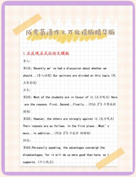 成人高考英语作文怎么写_万能模板有哪些-第1张图片-星辰妙记 成人高考英语作文怎么写_万能模板有哪些-第1张图片-星辰妙记