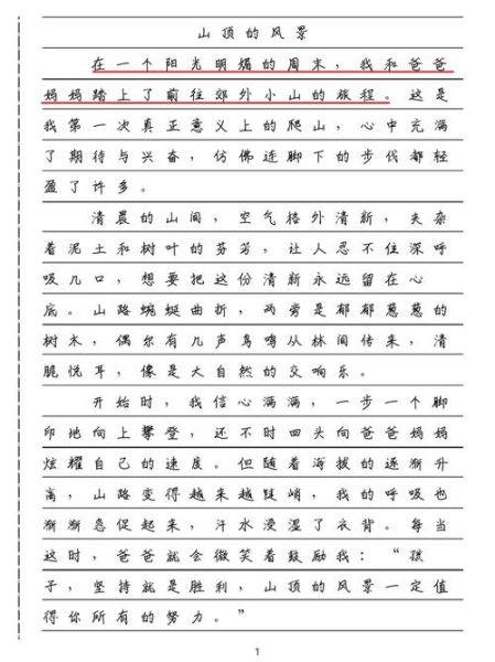 我爱爬山_如何写好爬山作文-第2张图片-星辰妙记