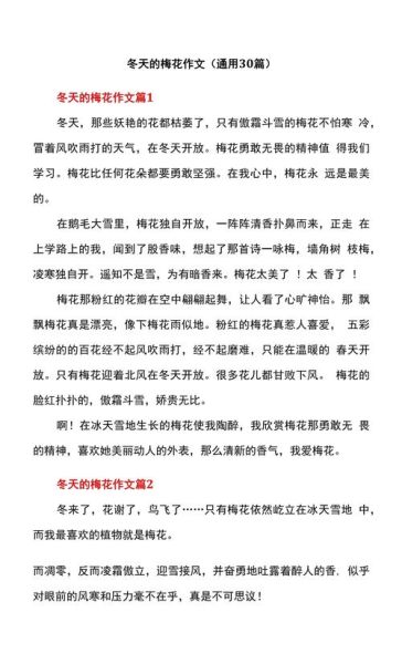 梅花怎么写作文_梅花作文写作技巧-第3张图片-星辰妙记 梅花怎么写作文_梅花作文写作技巧-第3张图片-星辰妙记