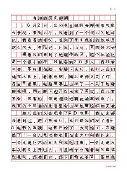 初中生如何写国庆节作文_国庆节作文600字怎么写-第1张图片-星辰妙记