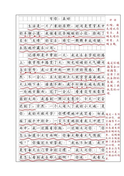 有你真好作文怎么写_有你真好600字作文素材-第2张图片-星辰妙记