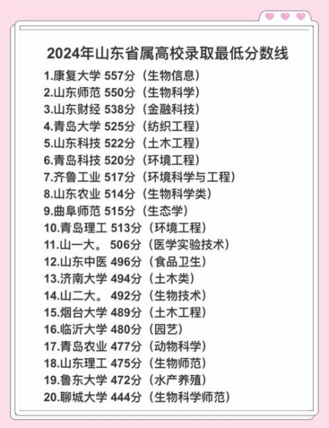 山东一本大学有哪些_山东一本大学录取分数线-第1张图片-星辰妙记