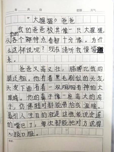 四年级作文怎么写_写人作文开头怎么写-第2张图片-星辰妙记