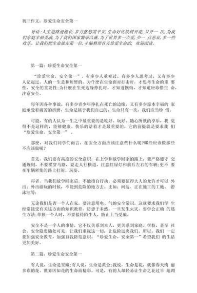 珍爱生命安全第一作文怎么写_如何写出300字以上-第1张图片-星辰妙记 珍爱生命安全第一作文怎么写_如何写出300字以上-第1张图片-星辰妙记