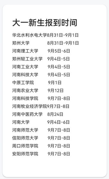 大学几月开学_大一新生报到时间-第2张图片-星辰妙记