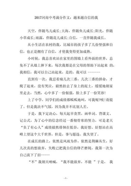 2017中考作文怎么写_满分技巧有哪些-第3张图片-星辰妙记