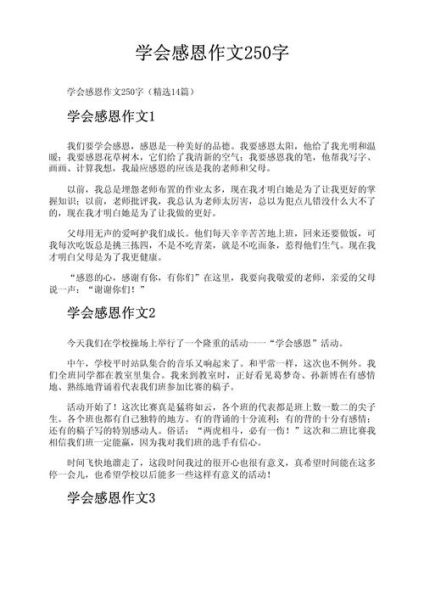 作文250字怎么写_如何写250字作文-第3张图片-星辰妙记