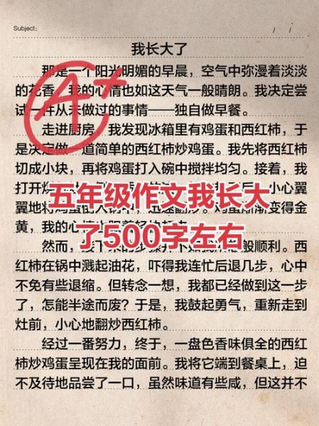 五年级作文怎么写_如何写具体生动-第2张图片-星辰妙记