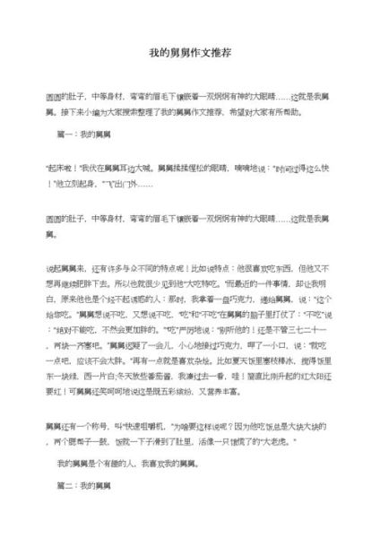 我的舅舅是个怎样的人_如何写我的舅舅作文-第2张图片-星辰妙记