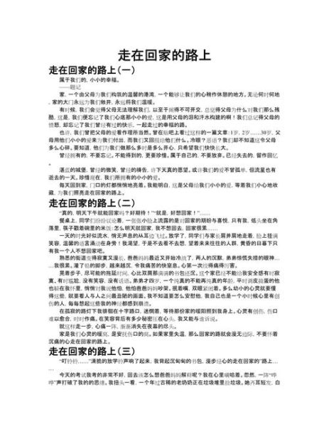 回老家的作文怎么写_如何写出真情实感-第2张图片-星辰妙记